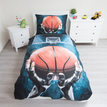 Load image into Gallery viewer, Basketball Single Duvet Cover Set - 140 x 200 cm - 100% COTTON
