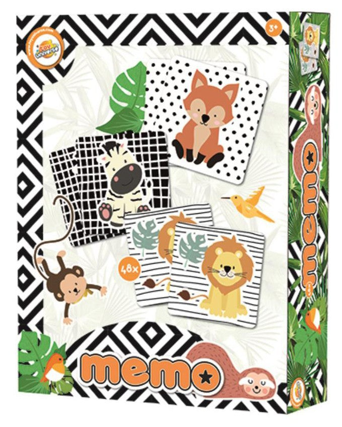 Animal Memory Card Game with 48 cardboard pieces