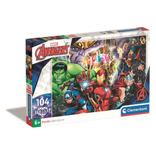 Load image into Gallery viewer, Marvel Avengers Puzzle 104 pieces. 33.5 x 23.5 cm. Age 6+. Infinity War End Game
