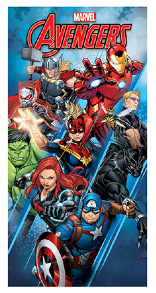 Marvel Avengers Beach Bath Towel 70 x 137 cm Thor Hulk Cap Iron Man Fast Dry