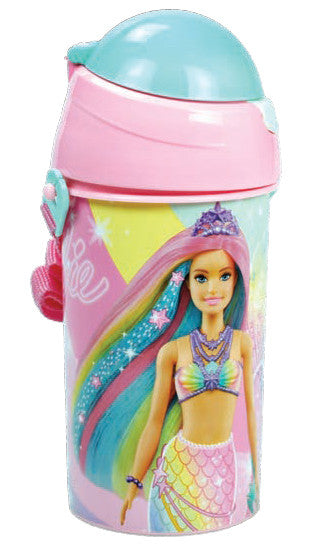 Barbie Princess Mermaid Plastic Water Bottle 500 ml 18 cm tall - Age 4+