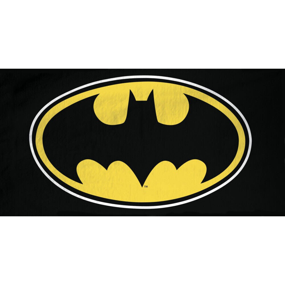 DC Comics Batman Symbol Logo Bath Beach Towel - 100% Cotton