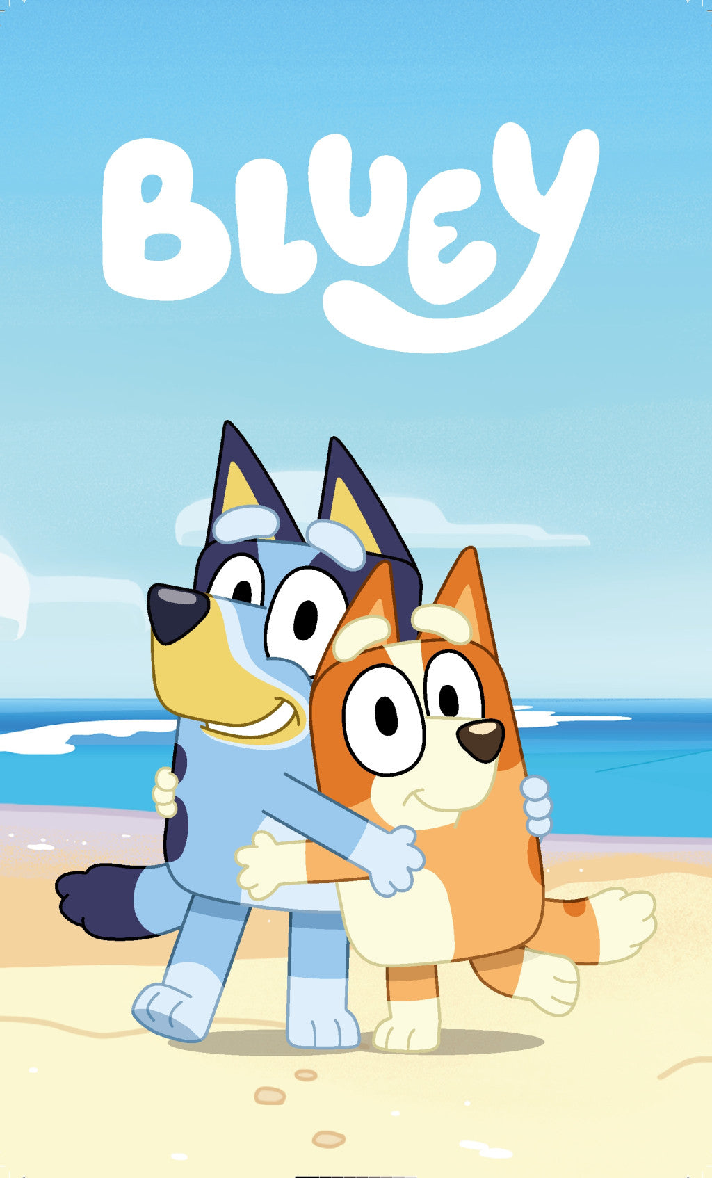 Bluey Hand & Face towel 30 x 50 cm 100% COTTON Australian Heeler Cattle Dog