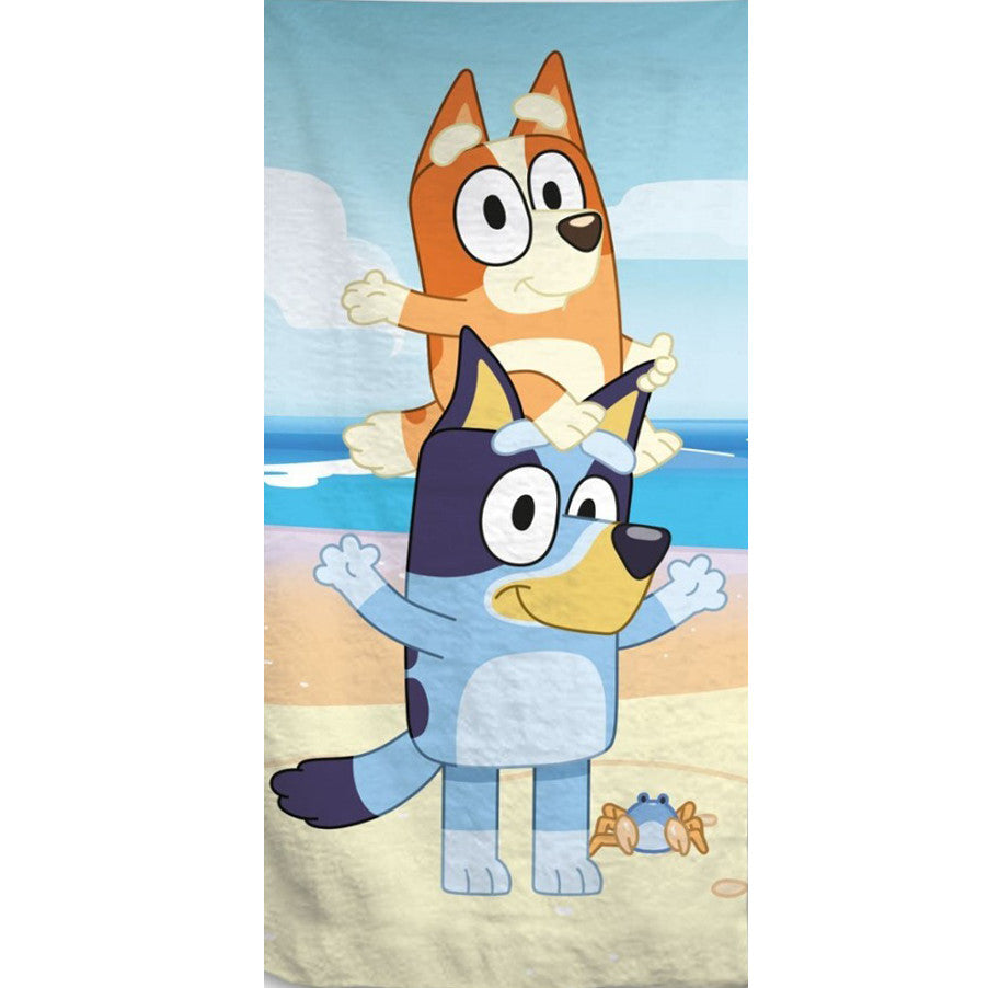 Bluey Bath Beach towel 140 x 70 cm - Australian Heeler Cattle Dog - Fast Dry