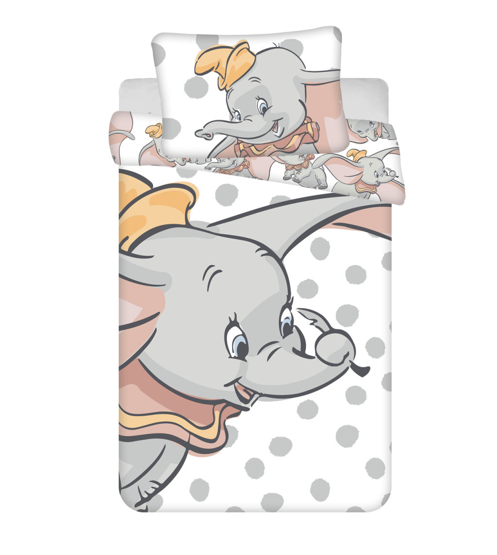 Disney Dumbo Toddler/Baby Size Duvet Cover Set 100 x 135 cm 100% COTTON Elephant
