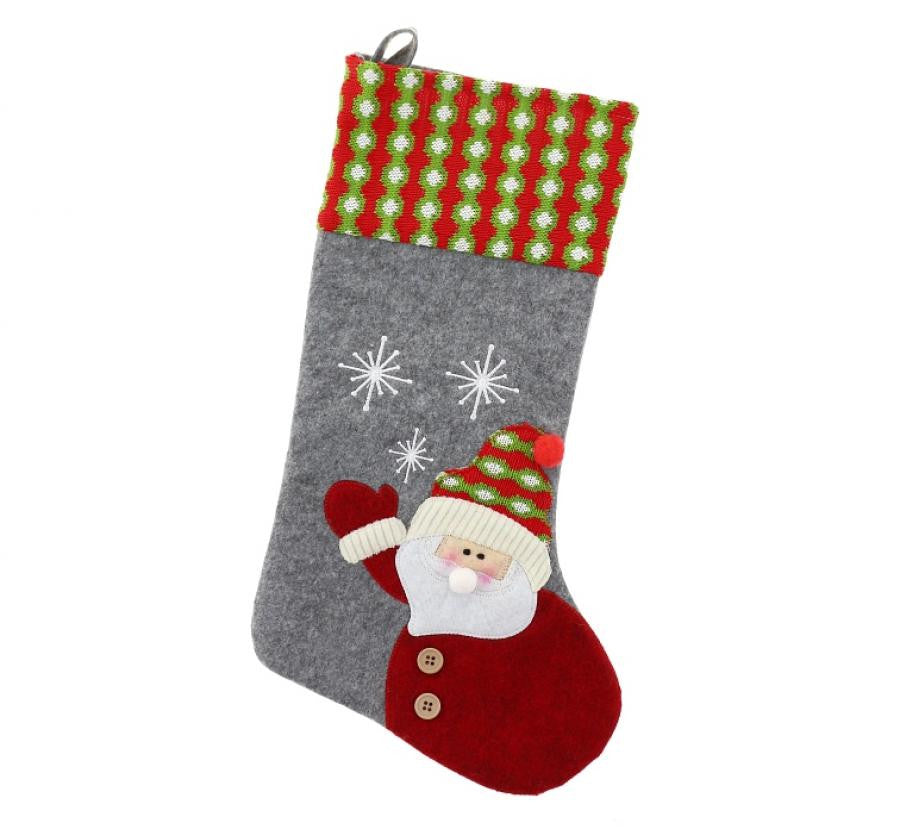 Father Christmas Stocking 48 cm Long - Santa Claus - St Nicholas