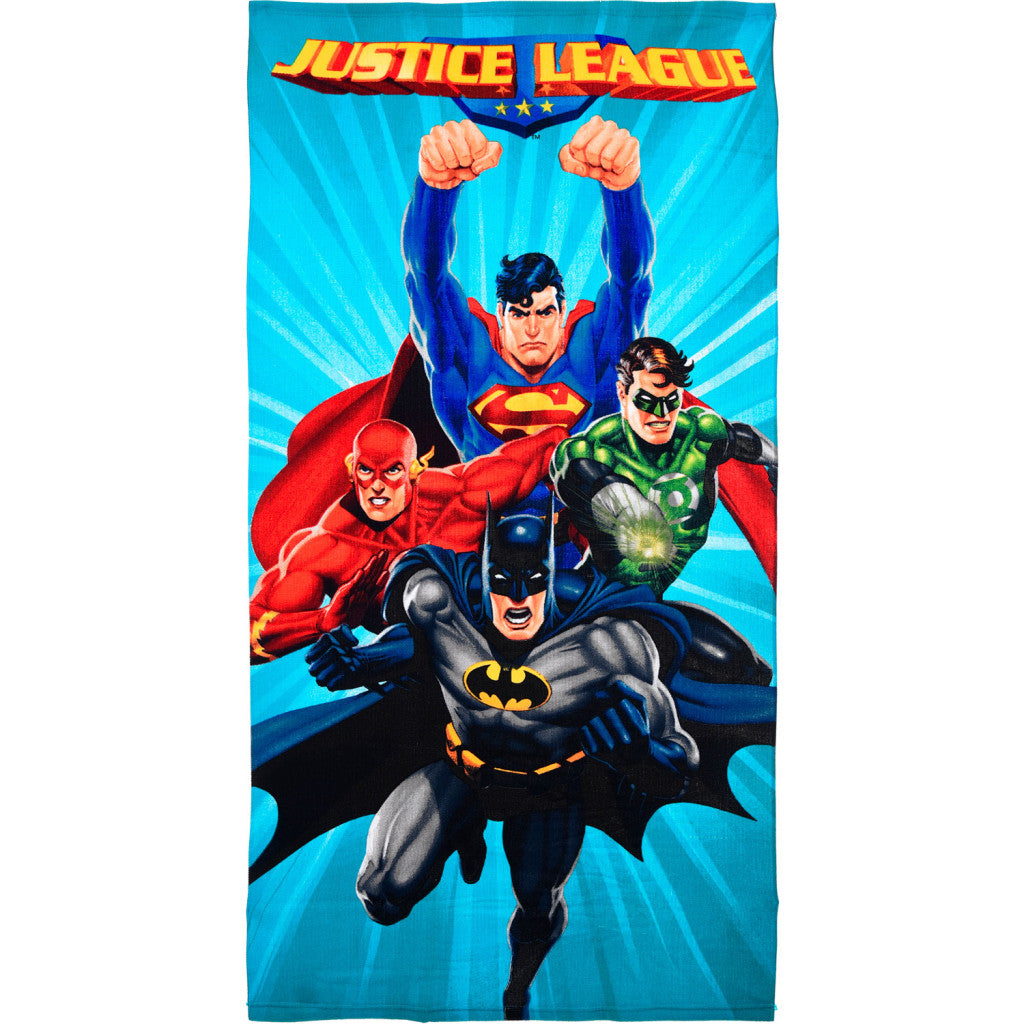 DC Comics Justice League Bath Beach towel 140 x 70 cm. Fast Dry. Batman Flash