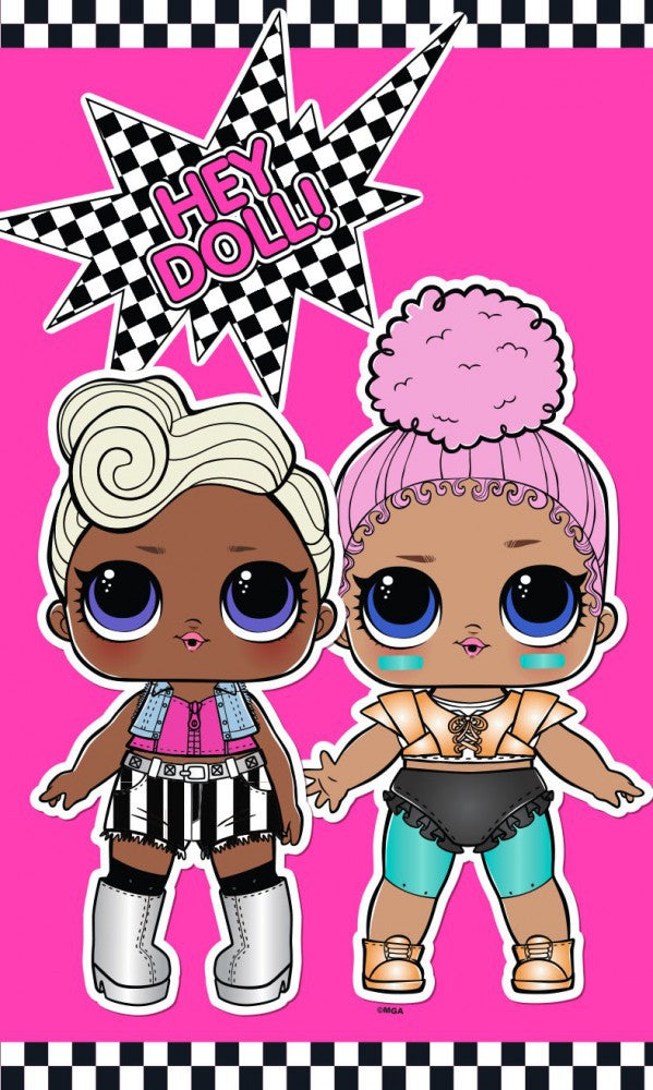 L.O.L. Surprise Hand & Face towel 30 x 50 cm 100% COTTON 'Hello Doll'