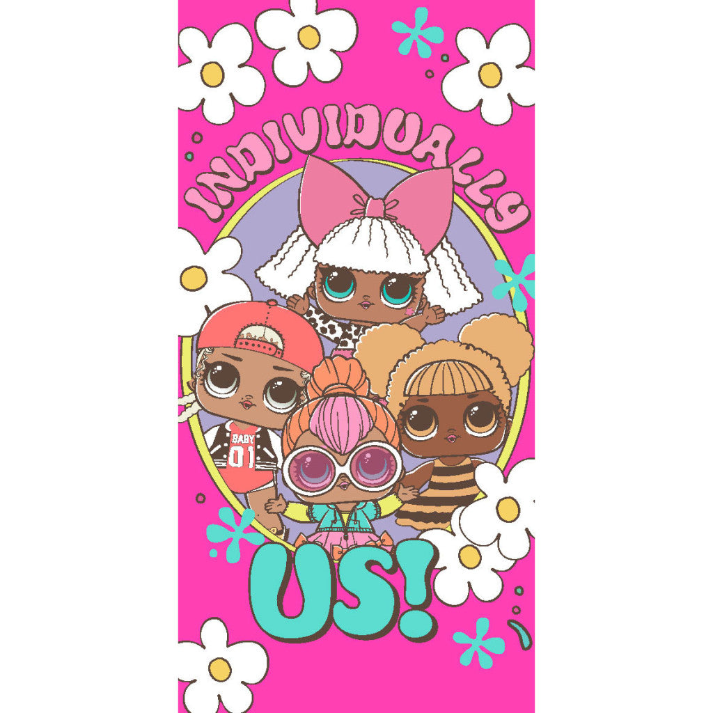 L.O.L. Surprise Bath Beach towel 140 x 70 cm 100% COTTON. LOL Dolls.