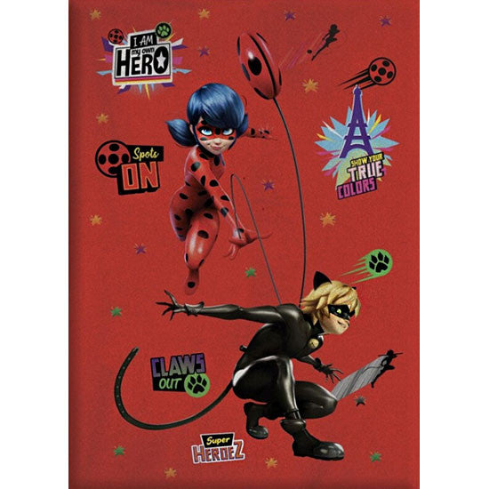 Miraculous Ladybug Fleece Throw Blanket 100 x 140 cm Cat Noir
