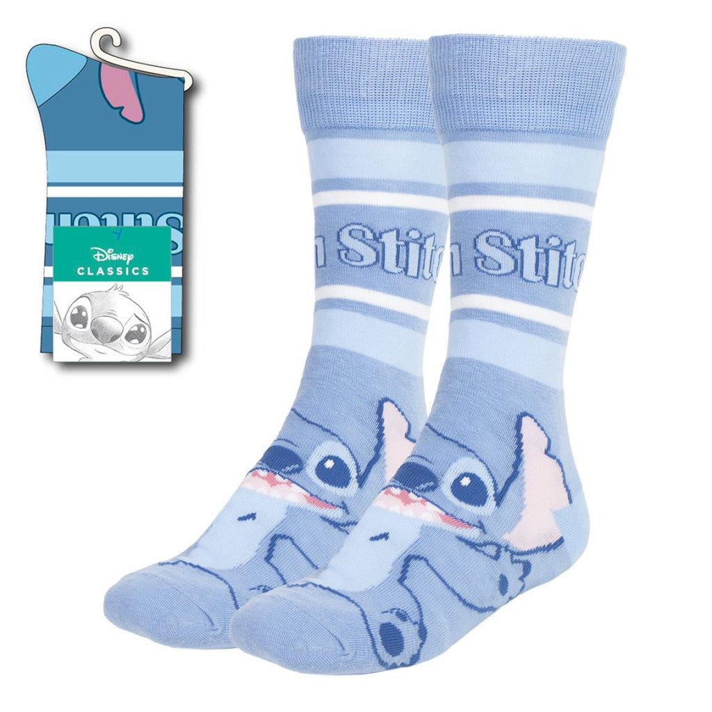 Disney Lilo and Stich Ladies Long Socks - Size 36-43 Polycotton