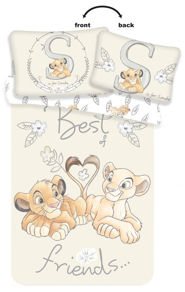 Disney The Lion King Toddler Size Duvet Cover Set 100 x 135cm 100% COTTON Simba
