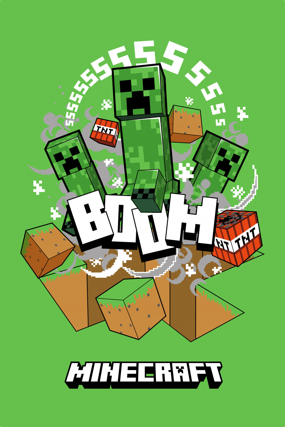 Minecraft Polar Fleece Blanket 100 x 150 cm - Large Throw