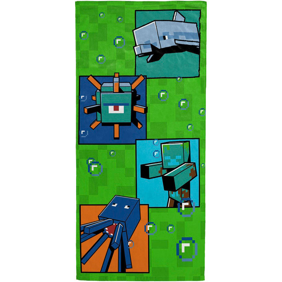 Minecraft Bath Beach Towel 140 x 70 cm 100% COTTON