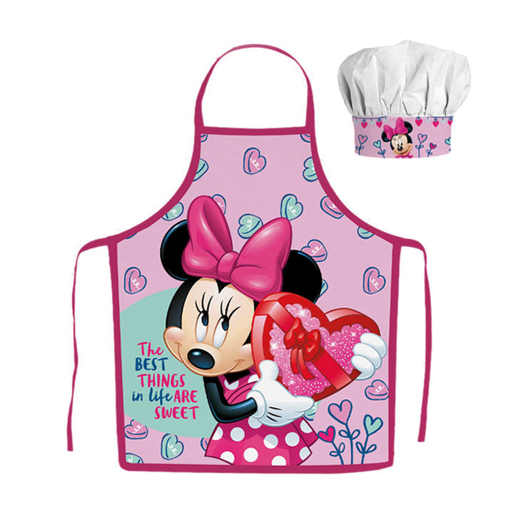 Disney Minnie Mouse Apron and Chef's Hat - Ages 4-8
