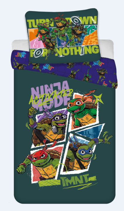 Teenage Mutant Ninja Turtles Toddler Size Duvet Cover Set 100 x 135 cm COTTON