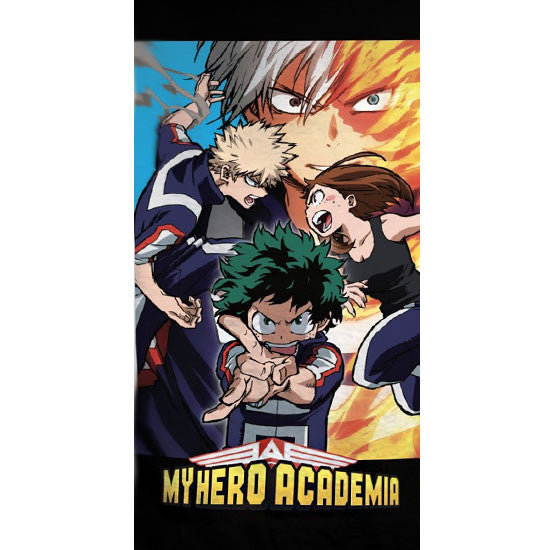 My Hero Academia Bath Beach towel 140 x 70 cm Fast Dry. Japanese Superhero Manga
