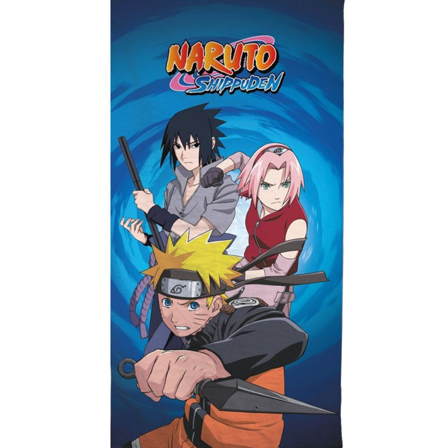 Naruto Bath Beach Towel 140 x 70 cm  100% COTTON Sasuke -Japanese Manga