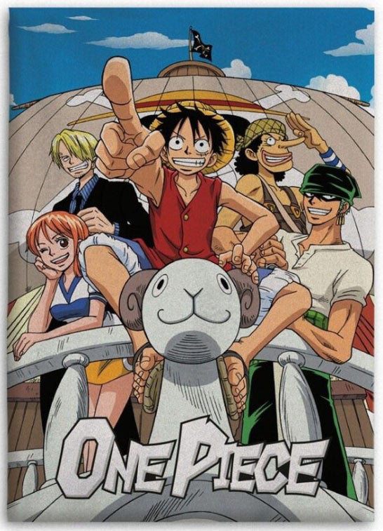 One Piece Luffy Fleece Throw Blanket 110 x 150 cm Japanese Manga Anime - LARGE