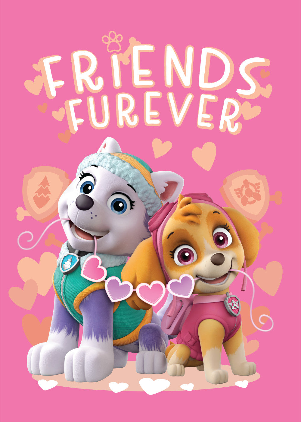 Paw Patrol Fleece Throw Blanket 100 x 140 cm - Skye & Everest