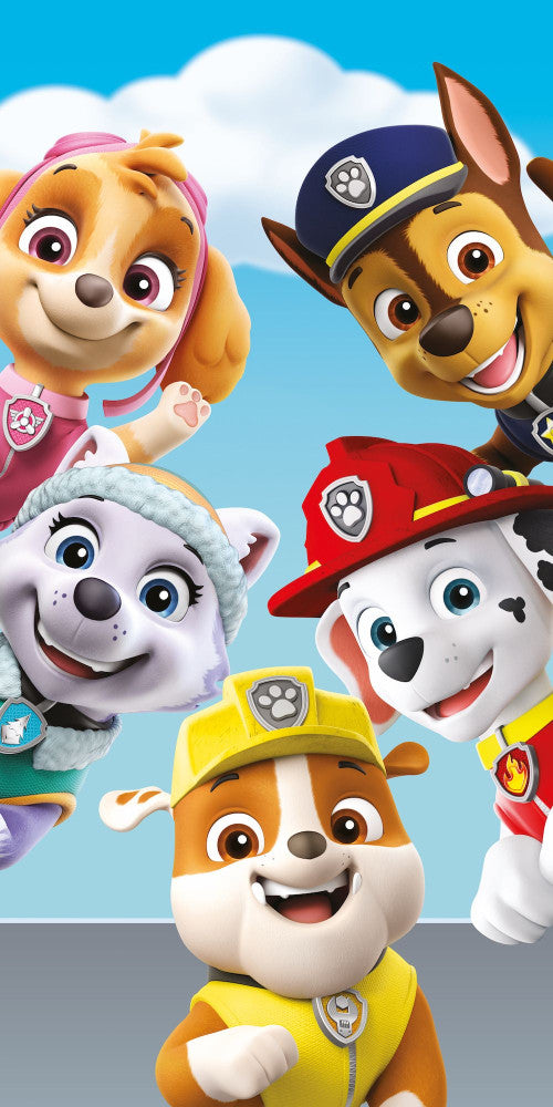 Paw Patrol Bath Beach towel 140 x 70 cm. 100% COTTON Chase Rubble Marshall Skye