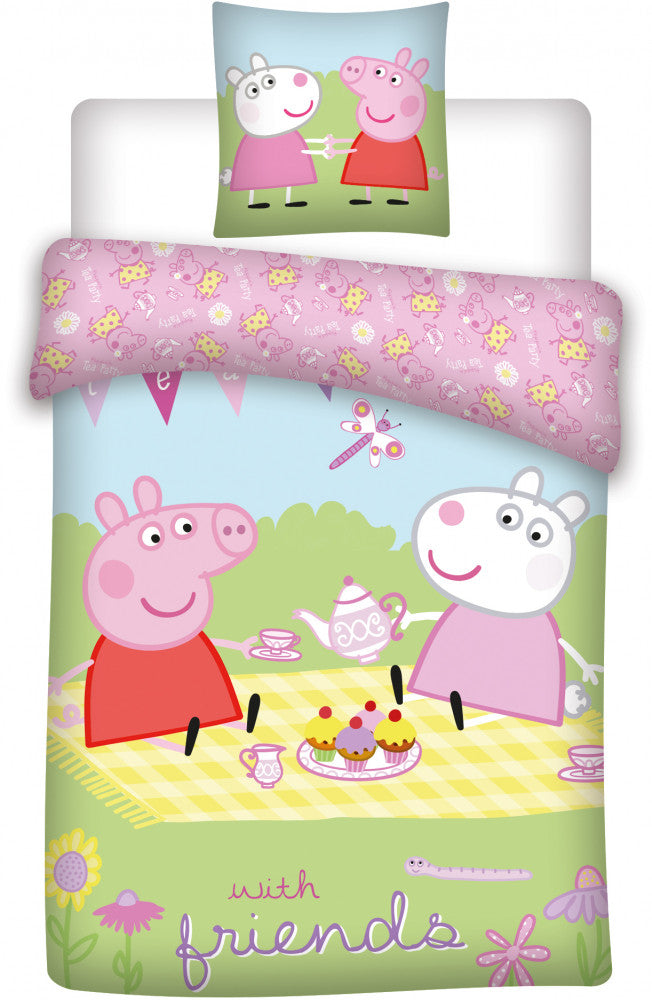 Peppa Pig Toddler/Baby Size Duvet Cover Set 100 x 135 cm 100% COTTON Suzy Sheep