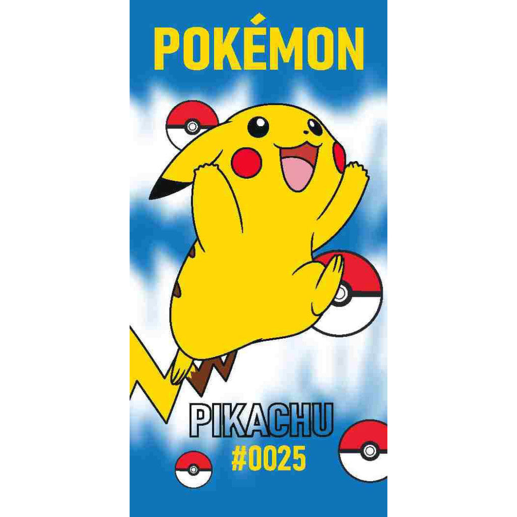 Pokemon Pikachu Bath Beach Towel - 140 x 70 cm - 100% COTTON