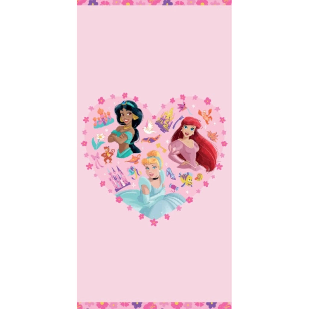 Disney Princess Bath Beach towel 140 x 70 cm COTTON Cinderella Ariel Jasmine