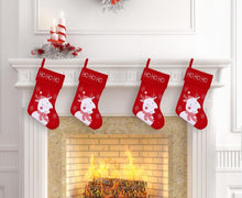 Load image into Gallery viewer, Christmas Reindeer Stocking 45 cm Long
