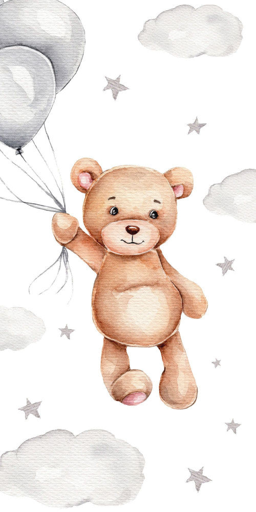 Teddy Bear Bath Beach Towel 140 x 70 cm 100% COTTON Balloons