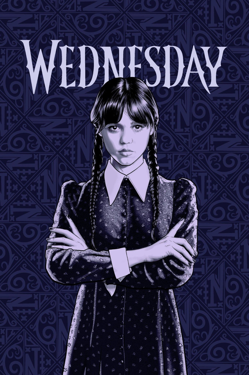 Wednesday Fleece Throw Blanket 100 x 150 cm - Addams Family