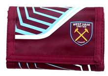 Load image into Gallery viewer, West Ham United Football Club Flash Wallet. Crest Logo Official Club Merchandise
