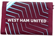 Load image into Gallery viewer, West Ham United Football Club Flash Wallet. Crest Logo Official Club Merchandise
