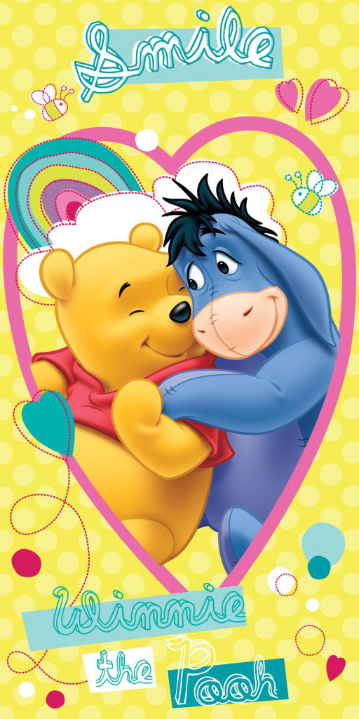 Disney Winnie the Pooh Bath Beach towel 140 x 70 cm 100% Cotton