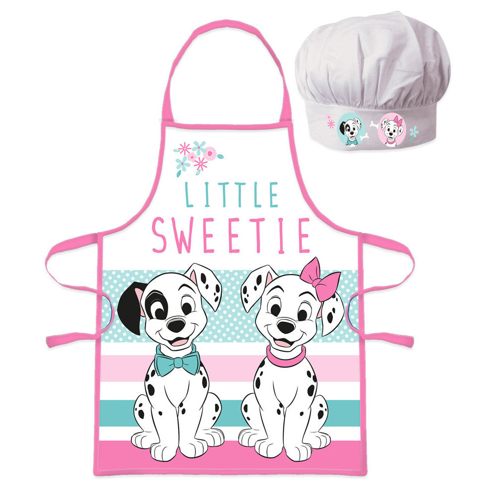 Disney 101 Dalmatians Apron and Chef's Hat Set. Age 3-8