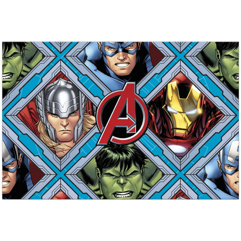 Marvel Avengers Table Cover 180 x 120 cm Plastic Party Tablecloth Iron Man Thor