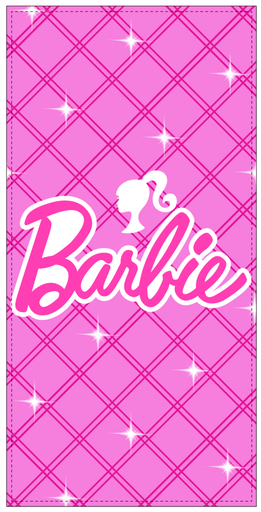 Barbie Doll Logo Beach Bath Towel 70 x 140 cm (Fast Dry)