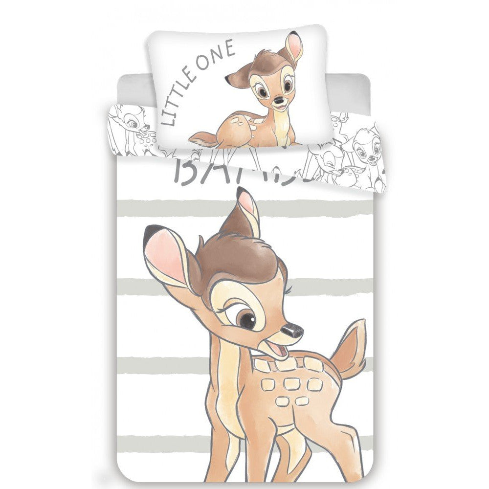 Disney BAMBI Toddler/Baby Size Duvet Cover Set. 100 x 135 cm 100% COTTON