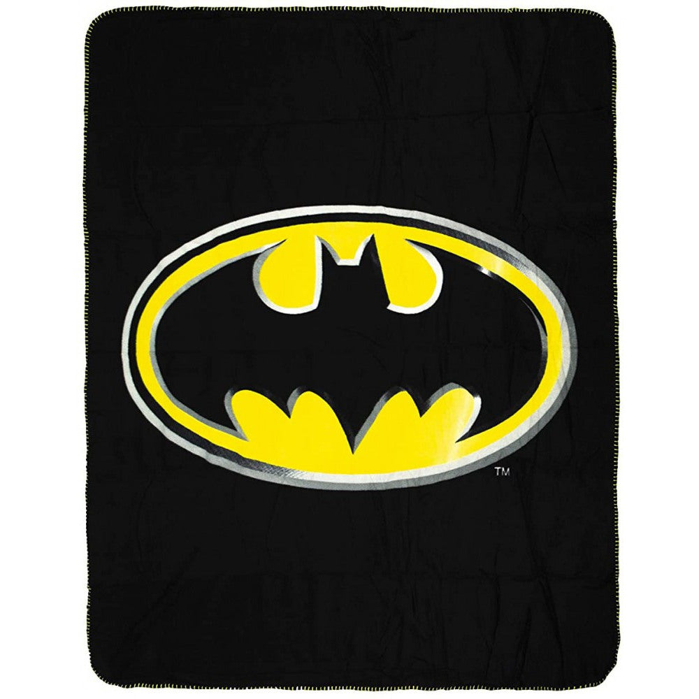 DC Comics Batman Logo Fleece Blanket 100 x 140 cm