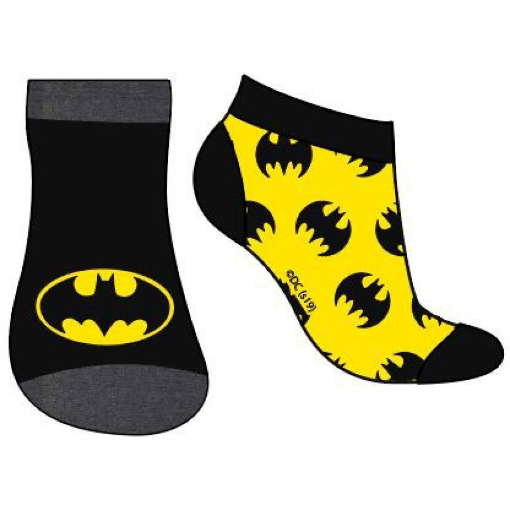 DC Comics BATMAN Logo Kids Socks 3 Sizes 23-34 Polycotton