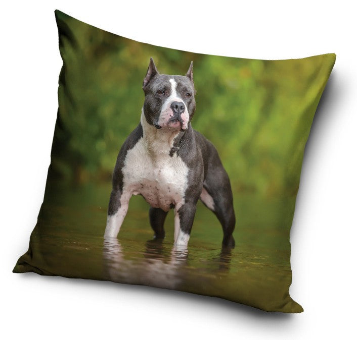 Staffordshire Bull Terrier Dog Cushion Cover/Pillowcase 38 x 38 cm