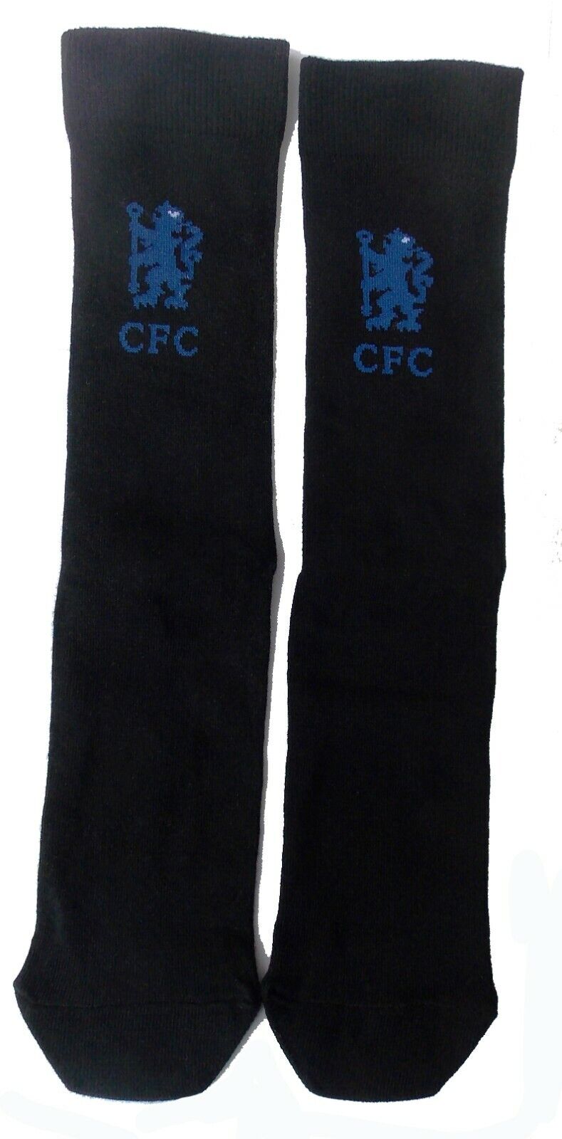 Chelsea FC Logo Socks - Black -Size 8-11. Polycotton