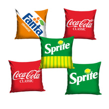 Load image into Gallery viewer, Coca-Cola Sprite Fanta Cushion Cover/Pillowcase 38 x 38 cm Various Designs
