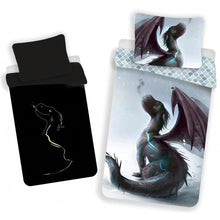 Load image into Gallery viewer, Baby Dragon Reversible Single Duvet Cover Set
