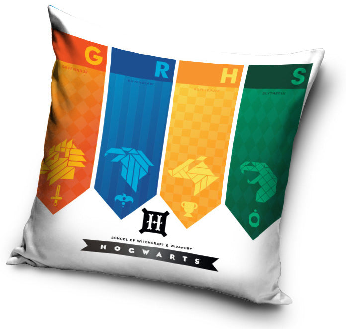 Harry Potter Hogwarts House Banner Cushion cover/Pillowcase 38 x 38 cm