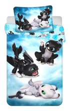 Load image into Gallery viewer, How to Train Your Dragon Toddler/Baby Size Duvet Cover Set 100 x 135 cm COTTON
