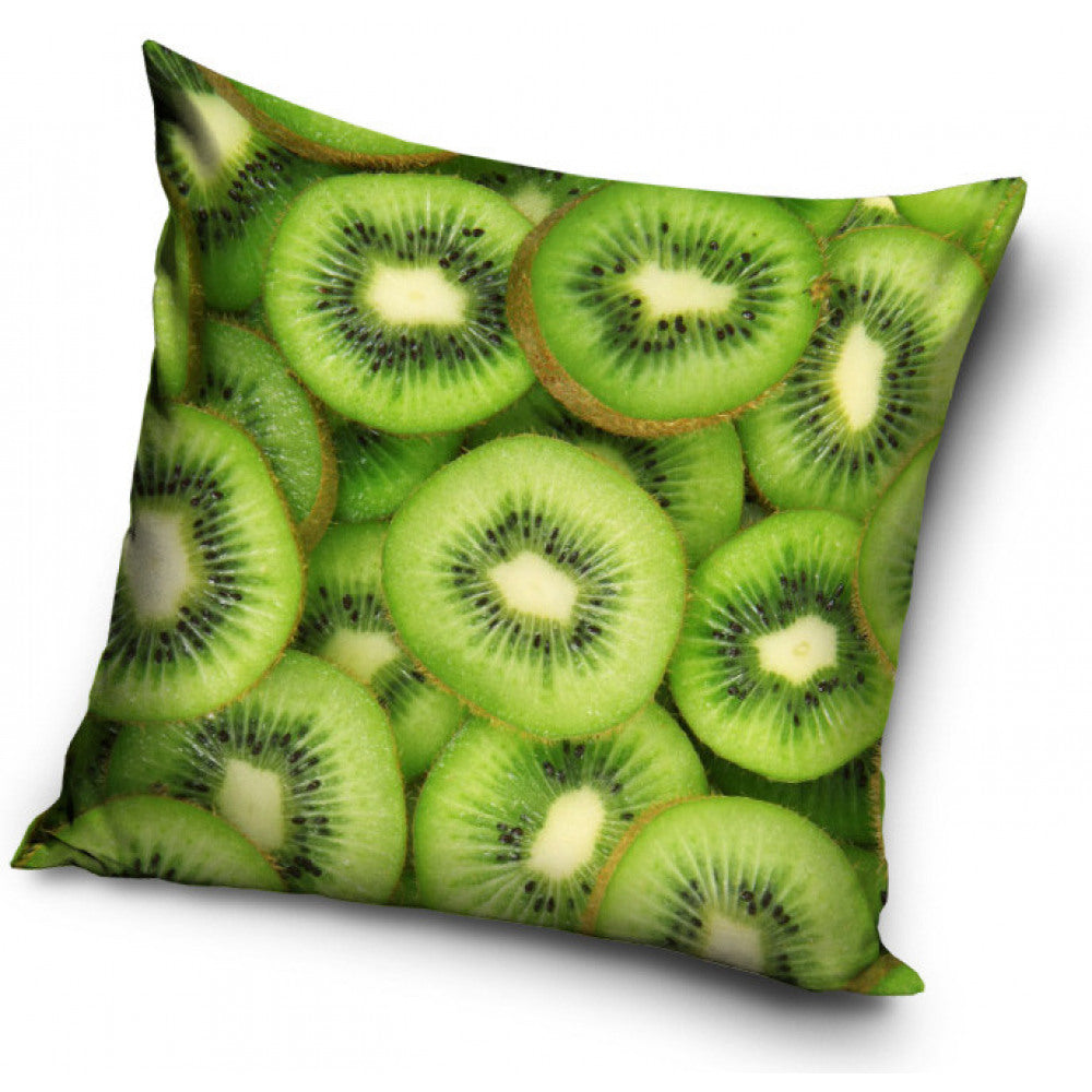 Kiwi Fruit Print Cushion Cover/Pillowcase 38 x 38 cm