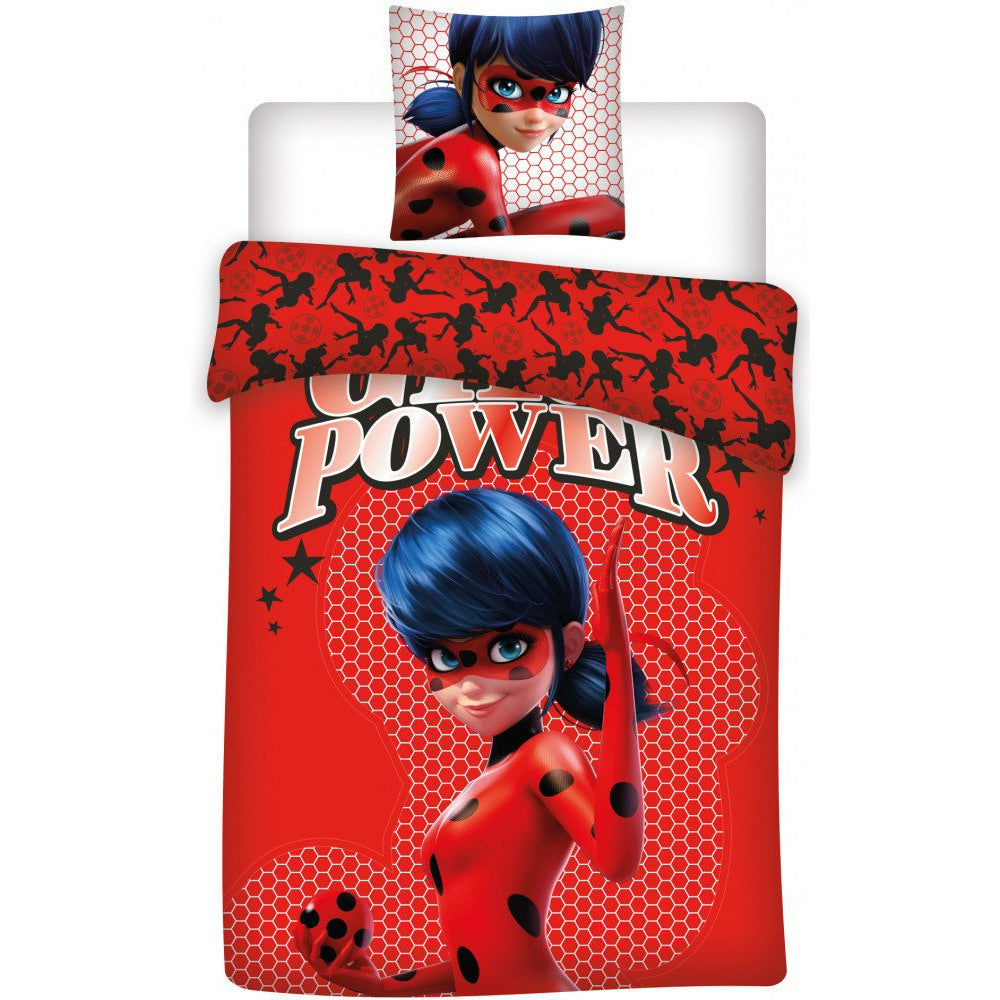 Miraculous Ladybug 'Girl Power' Single Duvet Cover Set - 100% Cotton
