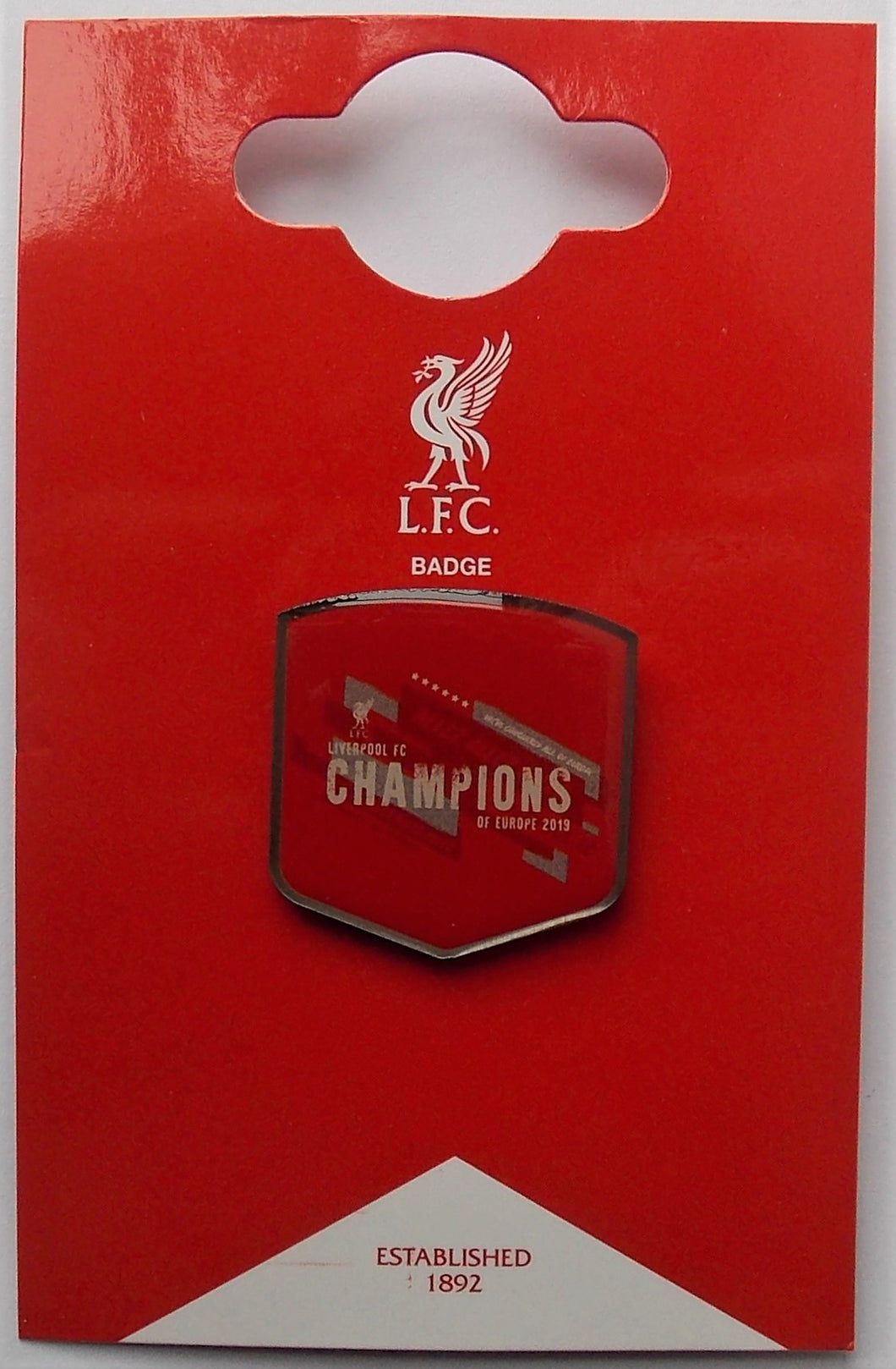 Liverpool FC Euro Champs 2019 PIN BADGE