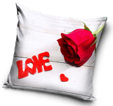 Load image into Gallery viewer, Valentine Love Heart Cushion Cover/Pillowcase 38 x 38 cm Various Designs - Rose
